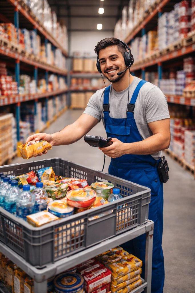 TRABAJADOR DE ALMACÉN CON COMIDA STARGARD 1 TRABAJADOR DE ALMACÉN CON COMIDA STARGARD